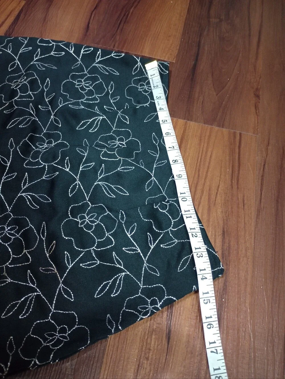 Vintage 90s Rampage Silver Floral Embroidered Mini Skirt Whimsigoth Witchy